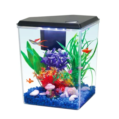 2.5 Gallon Plastic Aquarium , Black, 12.23''L x 9.16